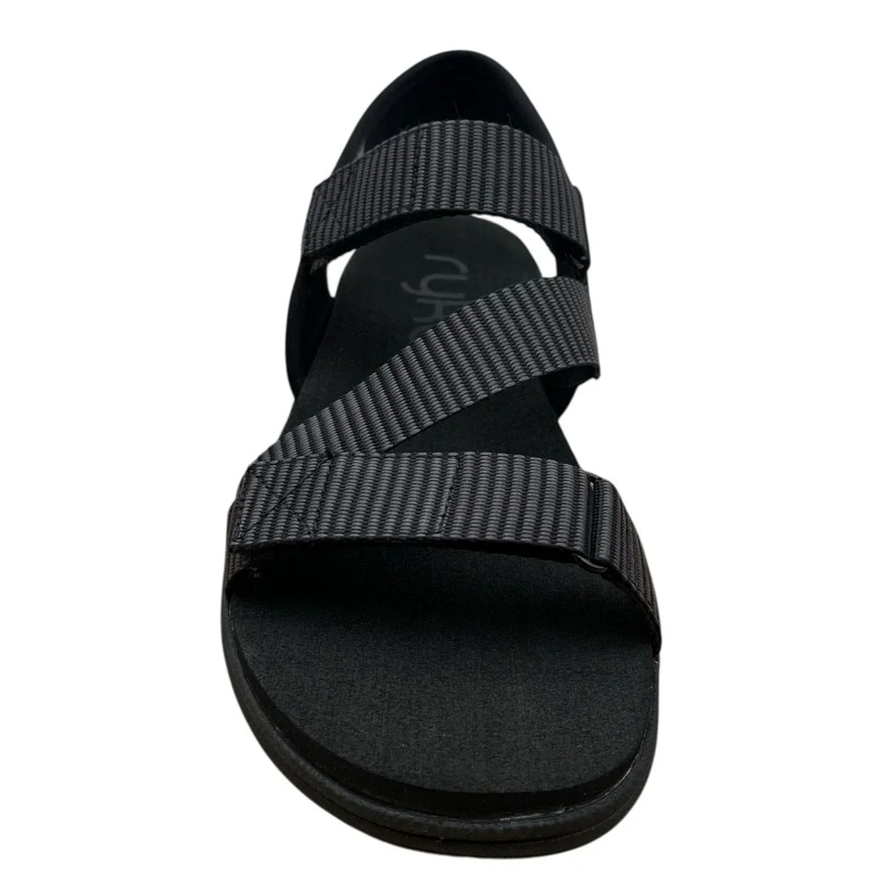 Ryka Womens Manifest Sport Adjustable Sandals Size 8‎ Black Lightweight Comfort
